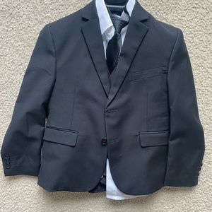 Boys black suit. Size 7.